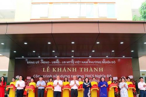 Phường Nghĩa Đô khánh thành hai công trình giáo dục trọng điểm
