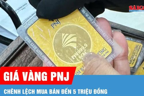 Sáng 22-7, chênh lệch mua - bán vàng PNJ nới rộng đến 5 triệu đồng