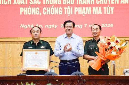 Nghệ An khen thưởng lực lượng biên phòng lập chiến công đánh án ma túy