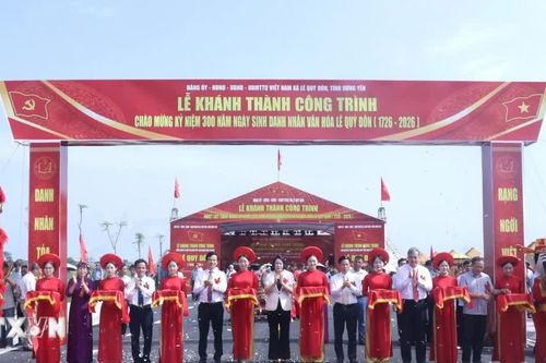 Khánh thành tuyến đường dịp kỷ niệm 300 năm ngày sinh Danh nhân Lê Quý Đôn