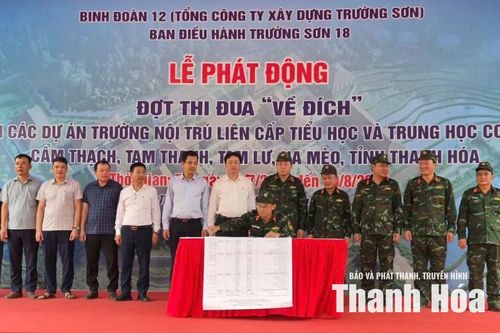 Phát động đợt thi đua 'Về đích' các dự án trường nội trú liên cấp