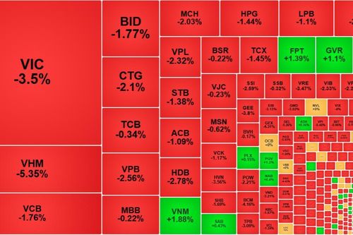 Áp lực bán tháo tăng vọt, khối ngoại xả ròng gần ngàn tỷ, VN-Index 'thủng' mốc 1700 điểm