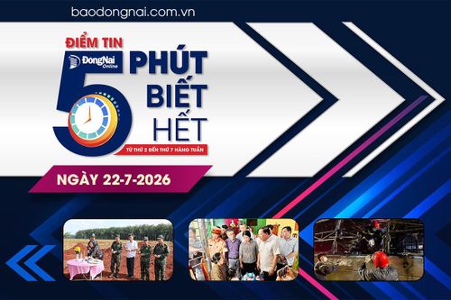 Điểm tin '5 phút biết hết' sáng 22-7: Khởi tố, bắt tạm giam tài xế vụ tai nạn xe khách trên quốc lộ 1A