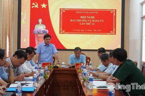 Xã Lai Vung tập trung thực hiện tốt công tác xây dựng Đảng, xây dựng hệ thống chính trị
