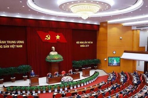 Thông cáo báo chí về ngày làm việc thứ ba Hội nghị Trung ương 3 khóa XIV