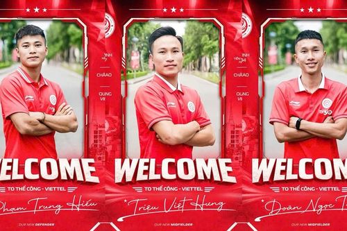 Thể Công - Viettel chiêu mộ Doãn Ngọc Tân, Phạm Trung Hiếu và Triệu Việt Hưng