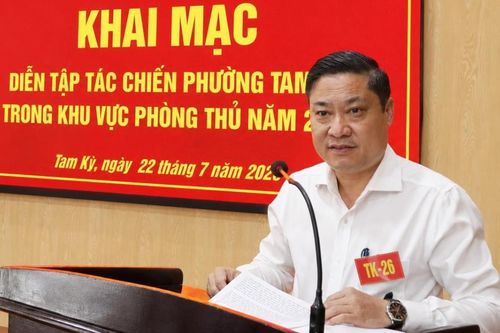 Khai mạc diễn tập tác chiến trong khu vực phòng thủ tại Tam Kỳ