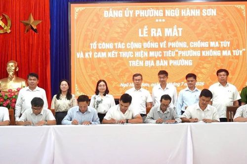 Phường Ngũ Hành Sơn ra mắt 54 Tổ công tác cộng đồng phòng, chống ma túy