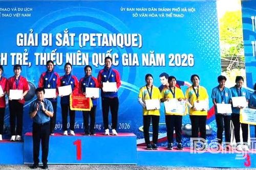 Đồng Tháp: Đoạt 2 Huy chương vàng, Giải Bi sắt trẻ quốc gia năm 2026
