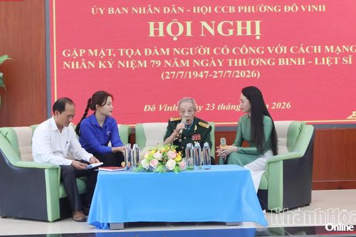 Phường Đô Vinh gặp mặt, tọa đàm người có công với cách mạng