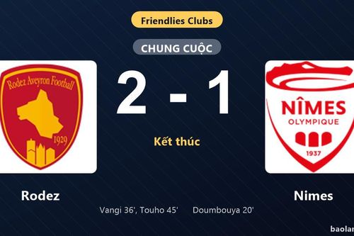 Thống kê trận đấu Rodez 2-1 Nimes: Rodez ngược dòng ngoạn mục