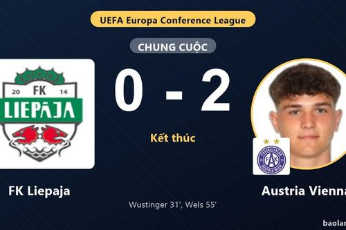 Austria Vienna đánh bại FK Liepaja ở vòng loại Conference League