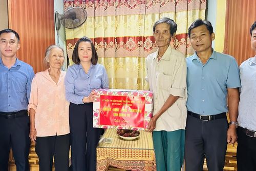 Lãnh đạo Đoàn đại biểu Quốc hội tỉnh thăm, tặng quà gia đình chính sách, người có công