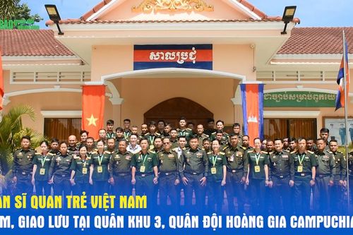Đoàn sĩ quan trẻ Việt Nam thăm, giao lưu tại Quân khu 3, Quân đội Hoàng gia Campuchia