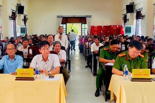 Diễn đàn 'Công an xã Thu Bồn lắng nghe ý kiến nhân dân'