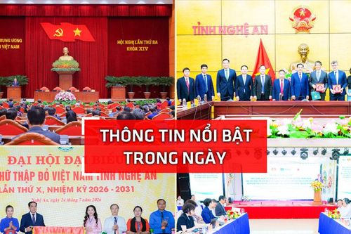 Nghệ An: Thông tin nổi bật ngày 24/7