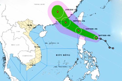 Thời tiết ngày 24/7: Áp thấp nhiệt đới có khả năng mạnh lên thành bão, Bắc Bộ mưa rất to