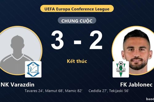NK Varazdin ngược dòng, FK Jablonec nhận thất bại ở vòng loại