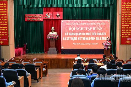 Đảng ủy UBND tỉnh tập huấn kỹ năng quản trị mục tiêu OKR/KPI và xây dựng hệ thống đánh giá cán bộ