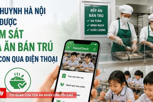 Hà Nội: Phụ huynh sắp có thể giám sát bữa ăn bán trú của con qua ứng dụng