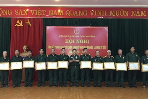 Khen thưởng 34 cá nhân có thành tích trong phong trào 'Cựu chiến binh giúp nhau giảm nghèo, làm kinh tế giỏi'