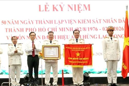 Viện Kiểm sát nhân dân TPHCM kỷ niệm 50 năm thành lập, đón nhận danh hiệu Anh hùng Lao động