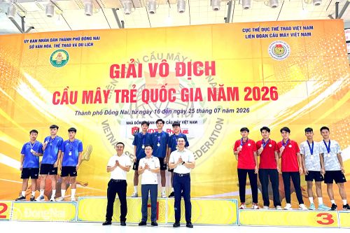 Đồng Nai xếp hạng ba chung cuộc Giải vô địch cầu mây trẻ quốc gia 2026