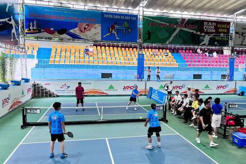 Hàng trăm đoàn viên tranh tài tại Giải Pickleball ngành Xây dựng