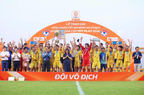 SLNA vô địch giải U21 Quốc gia 2026