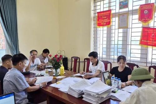 Xã Vĩnh Thanh đẩy nhanh tiến độ hoàn thiện cơ sở dữ liệu đất đai
