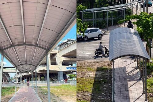 TP.HCM: Chuyển tuyến metro - xe buýt không lo mưa nắng nhờ hệ thống mái che