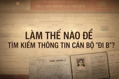 Làm thế nào để tìm kiếm thông tin cán bộ 'đi B'?