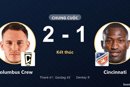 Columbus Crew 2-1 Cincinnati: Columbus Crew giành chiến thắng