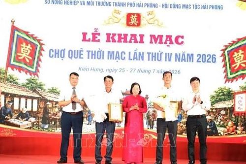 Khai mạc Chợ quê thời Mạc, tôn vinh sản phẩm OCOP Hải Phòng