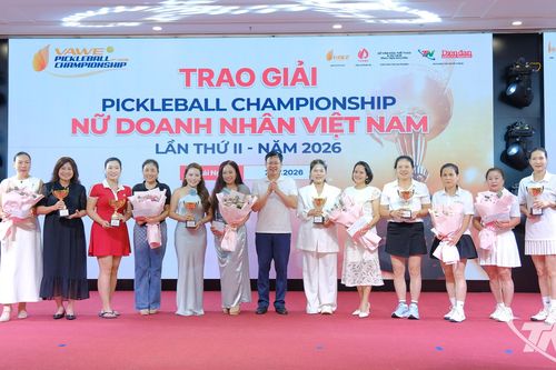 Giải Pickleball nữ doanh nhân Việt Nam VAWE lần thứ II: Phú Thọ giành Nhất toàn đoàn