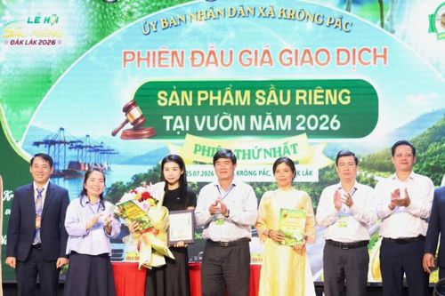 Đắk Lắk: Bước đột phá trong tiêu thụ sầu riêng với phiên đấu giá 23,8 tỷ đồng