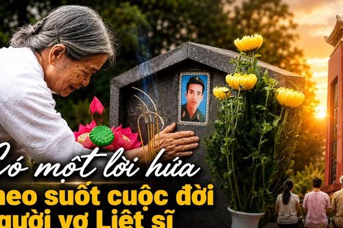 Hơn nửa thế kỷ giữ trọn lời hứa với người chồng liệt sĩ