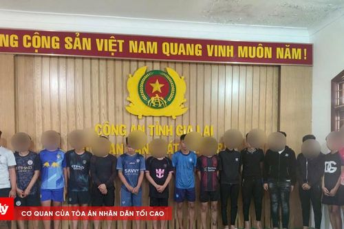 Tạm giữ 16 đối tượng cầm hung khí, lái xe nẹt pô ở Gia Lai