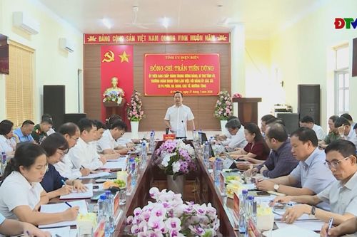 Bí thư Tỉnh ủy Trần Tiến Dũng làm việc với Đảng ủy các xã: Si Pa Phìn, Na Sang, Chà Tở và Mường Tùng