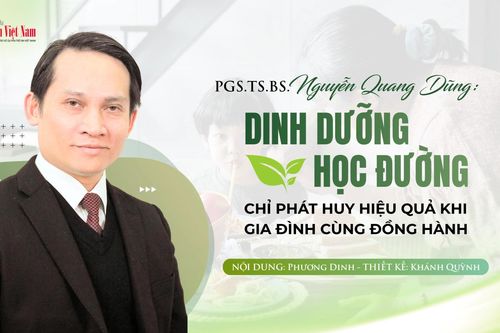 PGS.TS.BS Nguyễn Quang Dũng: Dinh dưỡng học đường là nền tảng, gia đình là mắt xích quyết định
