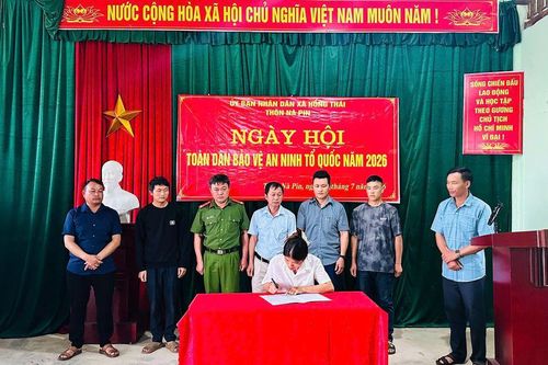Tuyên Quang: Xã vùng cao Hồng Thái giữ vững an ninh trật tự