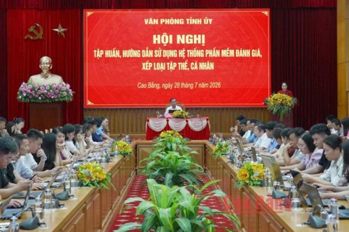 Tập huấn sử dụng Hệ thống phần mềm đánh giá, xếp loại tập thể, cá nhân cho cán bộ khối Đảng, MTTQ và các tổ chức chính trị - xã hội