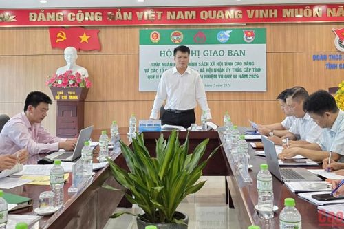Giao ban hoạt động ủy thác giữa Ngân hàng Chính sách xã hội tỉnh và các tổ chức chính trị - xã hội quý II