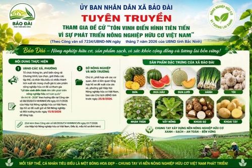 Bảo Đài đưa nông nghiệp hữu cơ vươn tầm toàn quốc