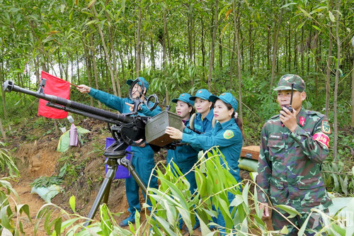 Xã Minh Long (Quảng Ngãi) hoàn thành tốt diễn tập tác chiến trong khu vực phòng thủ
