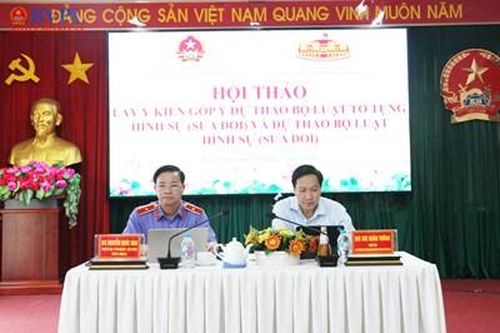 Đoàn Đại biểu Quốc hội phối hợp VKSND TP Đồng Nai lấy ý kiến dự thảo Bộ luật Hình sự và Bộ luật Tố tụng hình sự (sửa đổi)