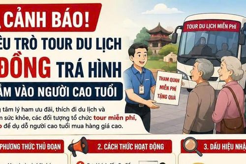 Cảnh giác chiêu trò tour du lịch 0 đồng trá hình nhắm vào người cao tuổi