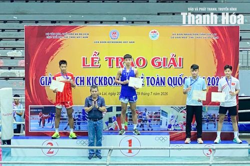 Kickboxing Thanh Hóa giành 7 huy chương tại Giải vô địch trẻ toàn quốc