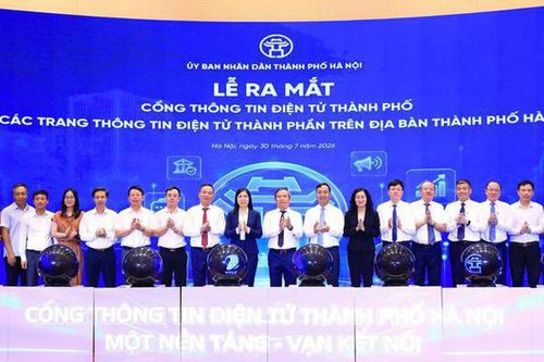 Hà Nội ra mắt Cổng thông tin điện tử thành phố và 140 trang thông tin thành phần
