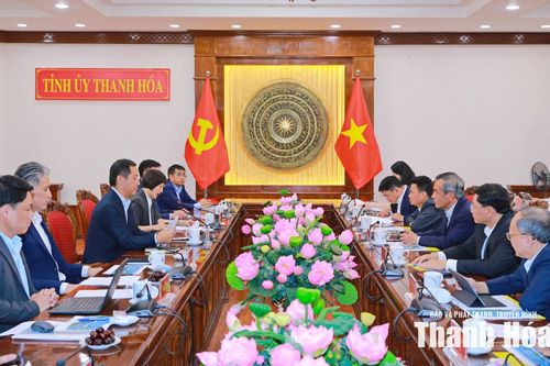 Bí thư Tỉnh ủy Lê Đức Thái tiếp và làm việc với Đoàn công tác của Tập đoàn Sumitomo Corporation